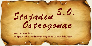 Stojadin Ostrogonac vizit kartica